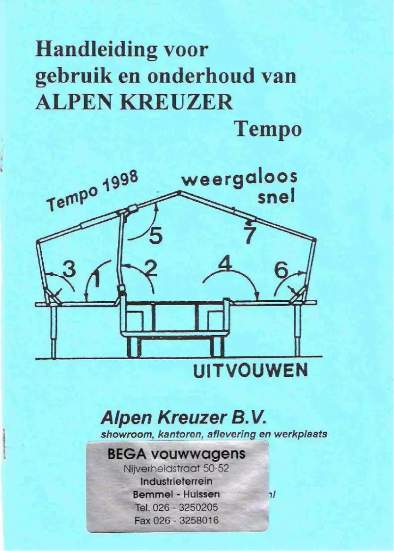 Image de la première page du manuel de l'appareil Tempo