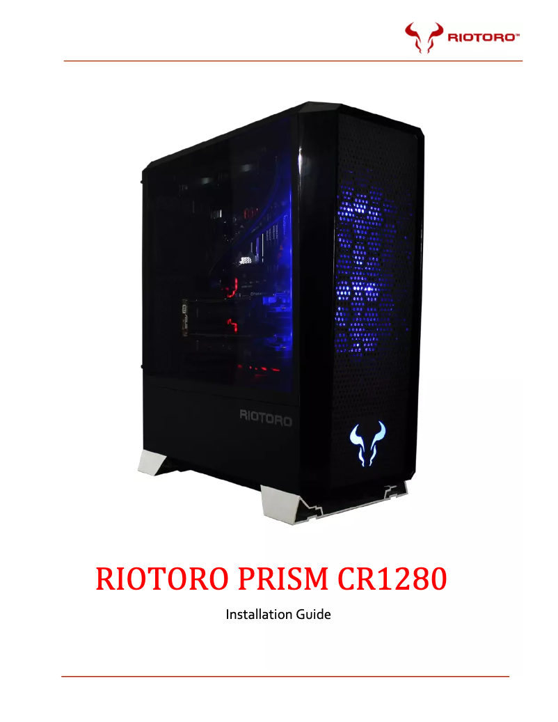 Imagen de la primera página del manual del dispositivo Prism CR1280