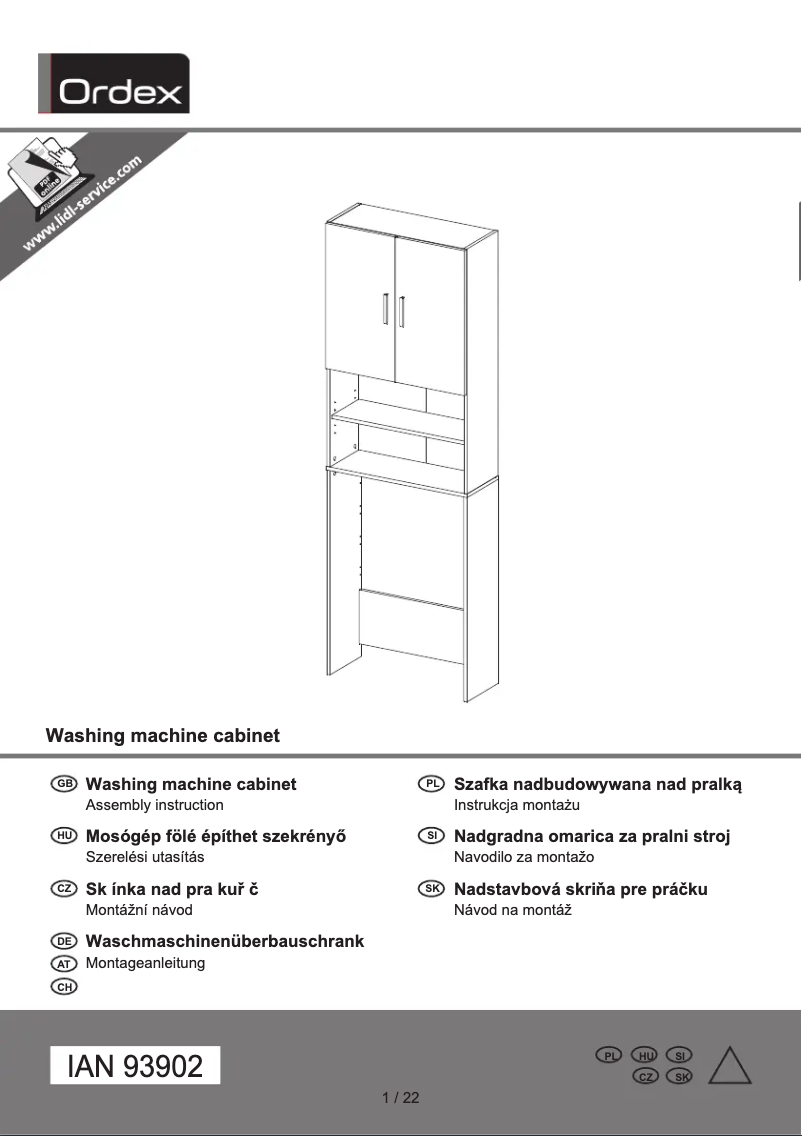 Page 1 de la notice Manuel utilisateur Ordex IAN 93902
