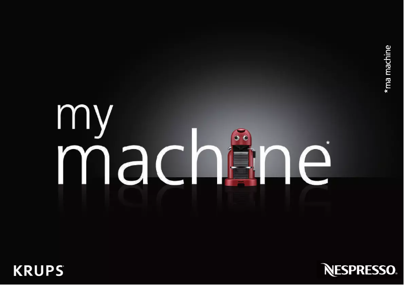 Página 1 del manual Manual de usuario Krups Nespresso Maestria XN8006