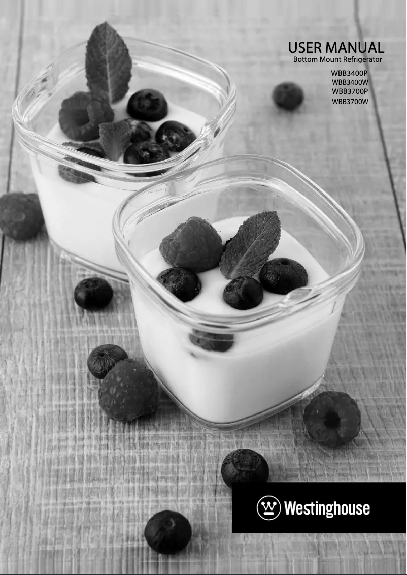 Image de la première page du manuel de l'appareil WBB3700WG