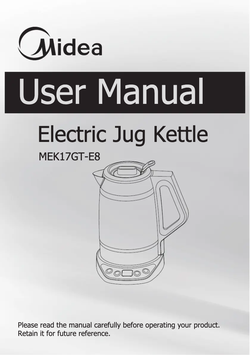 Page n°1 - Manuel utilisateur Midea MEK17GT-E8