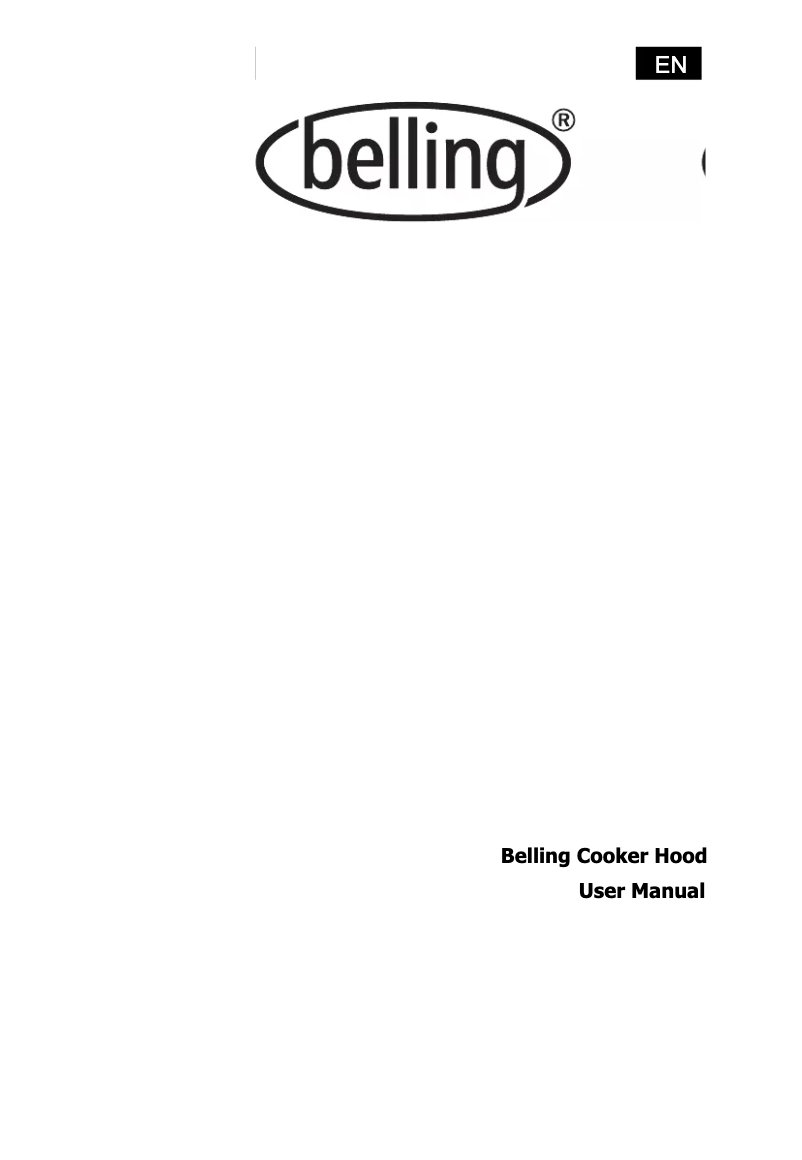 Page 1 de la notice Manuel utilisateur Belling Cookcentre 110 Flat