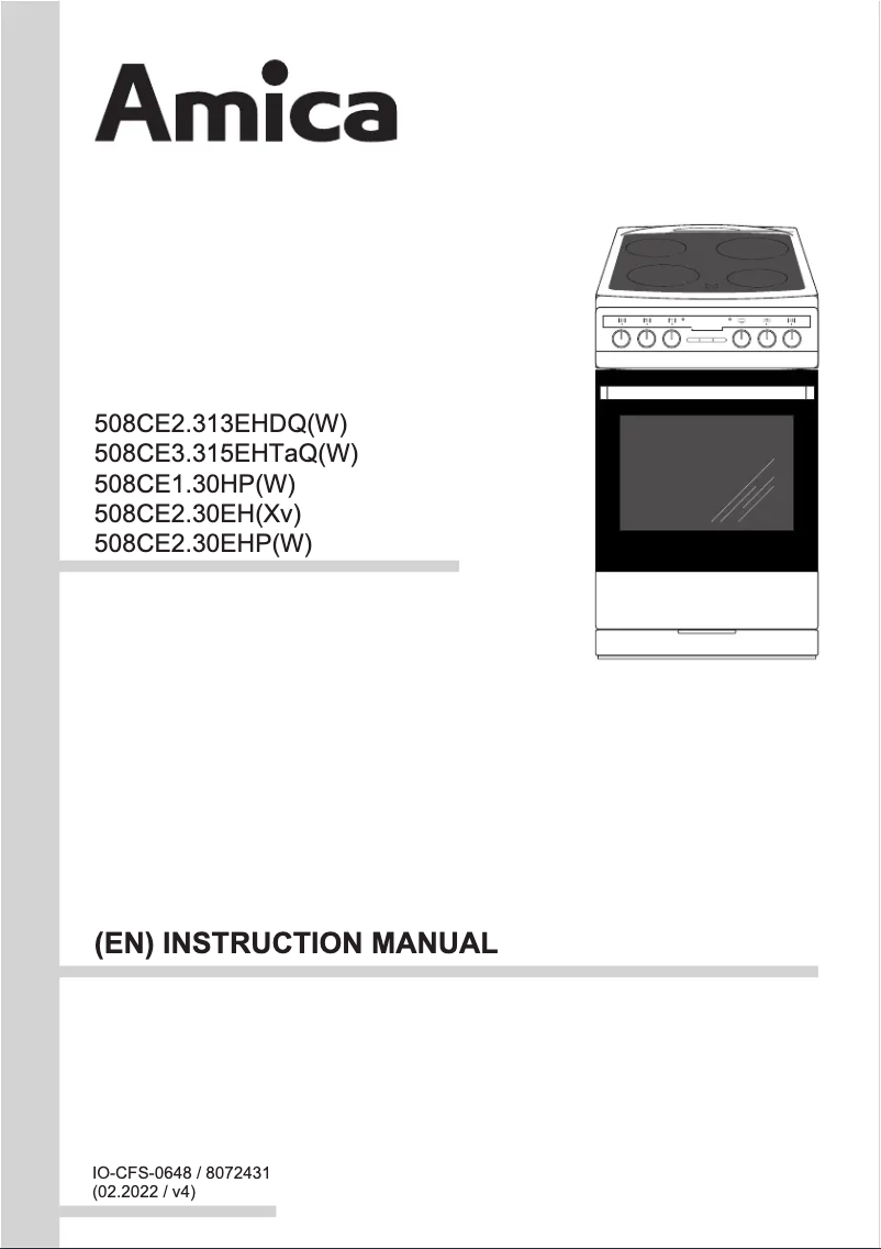 Page n°1 - Manuel utilisateur Amica 58CE2.30(Xv)