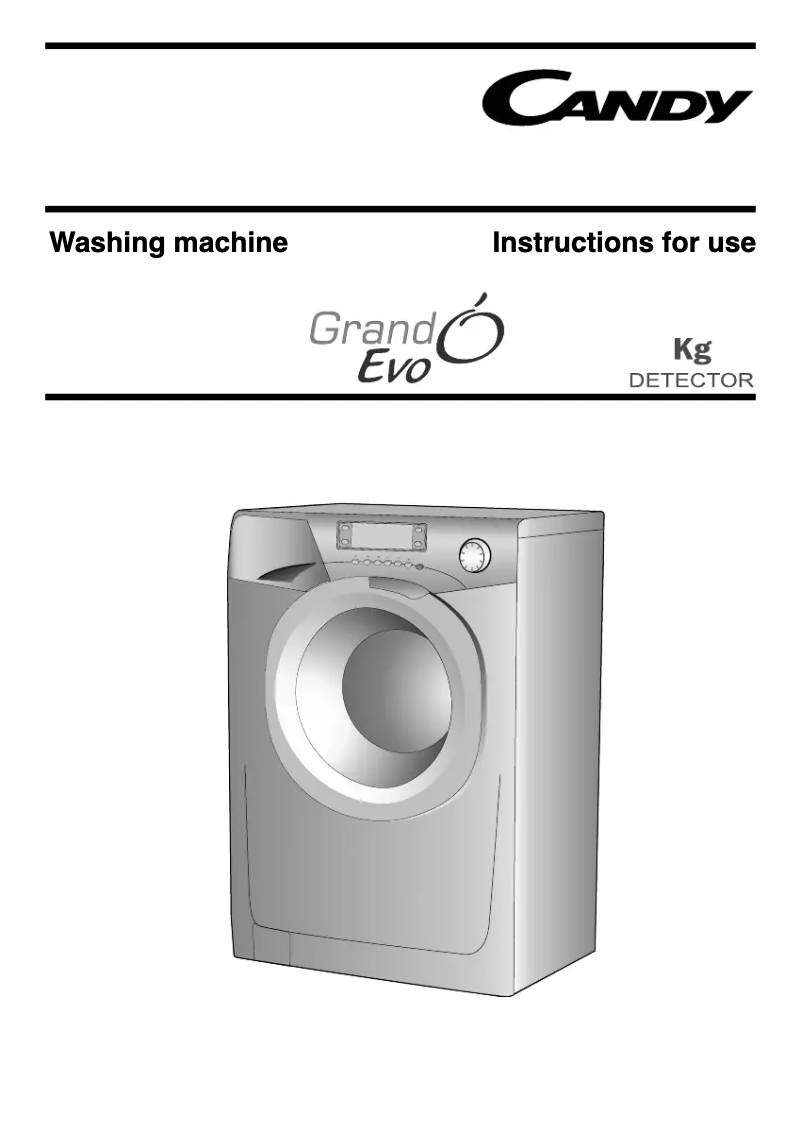 Page 1 de la notice Manuel utilisateur Candy EVO 14104L/1-80