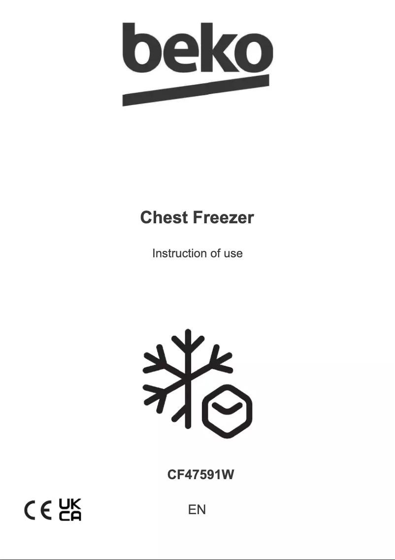 Image de la première page du manuel de l'appareil CF47591W