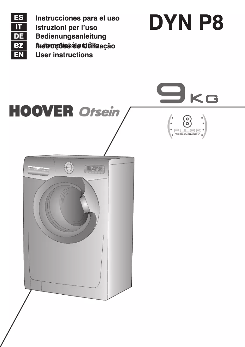 Page n°1 - Manuel utilisateur Otsein-Hoover DYN 91268P5-37