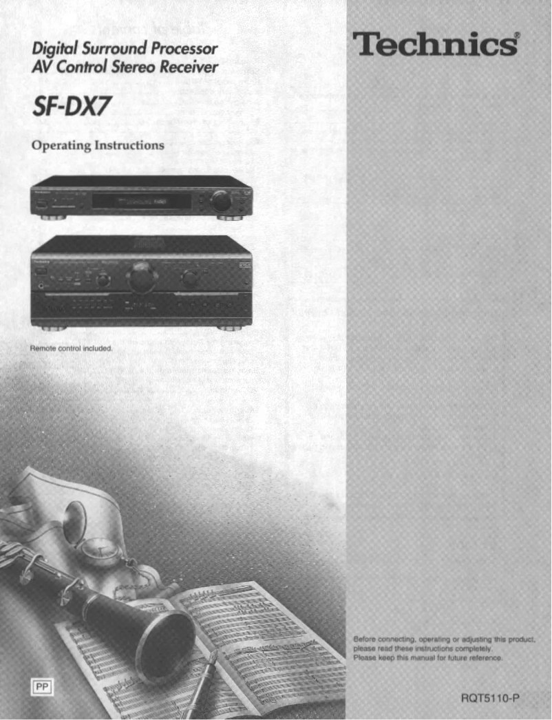 Image de la première page du manuel de l'appareil SF-DX7