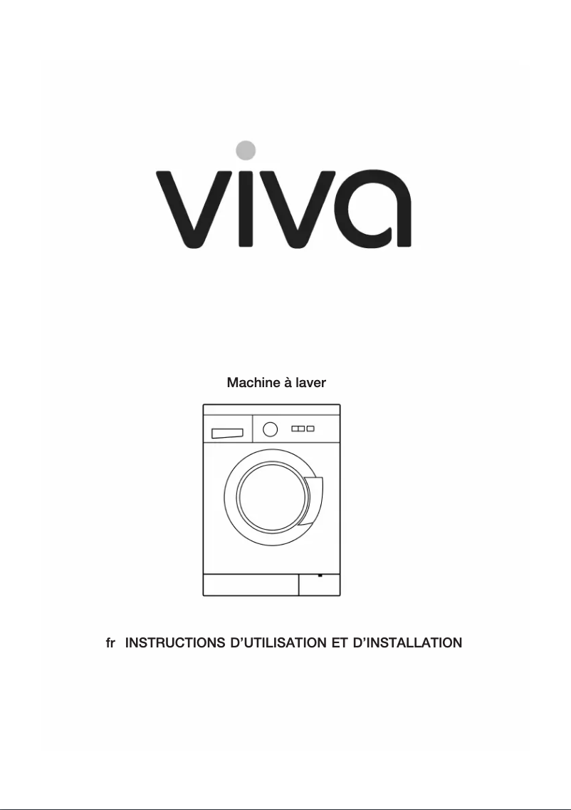 Page n°1 - Manuel utilisateur Viva WFV12E00FF