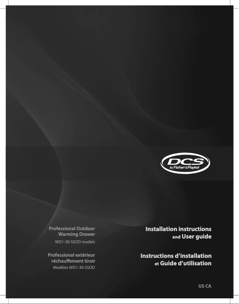 Page 1 de la notice Guide d'installation DCS WD1-30-SSOD