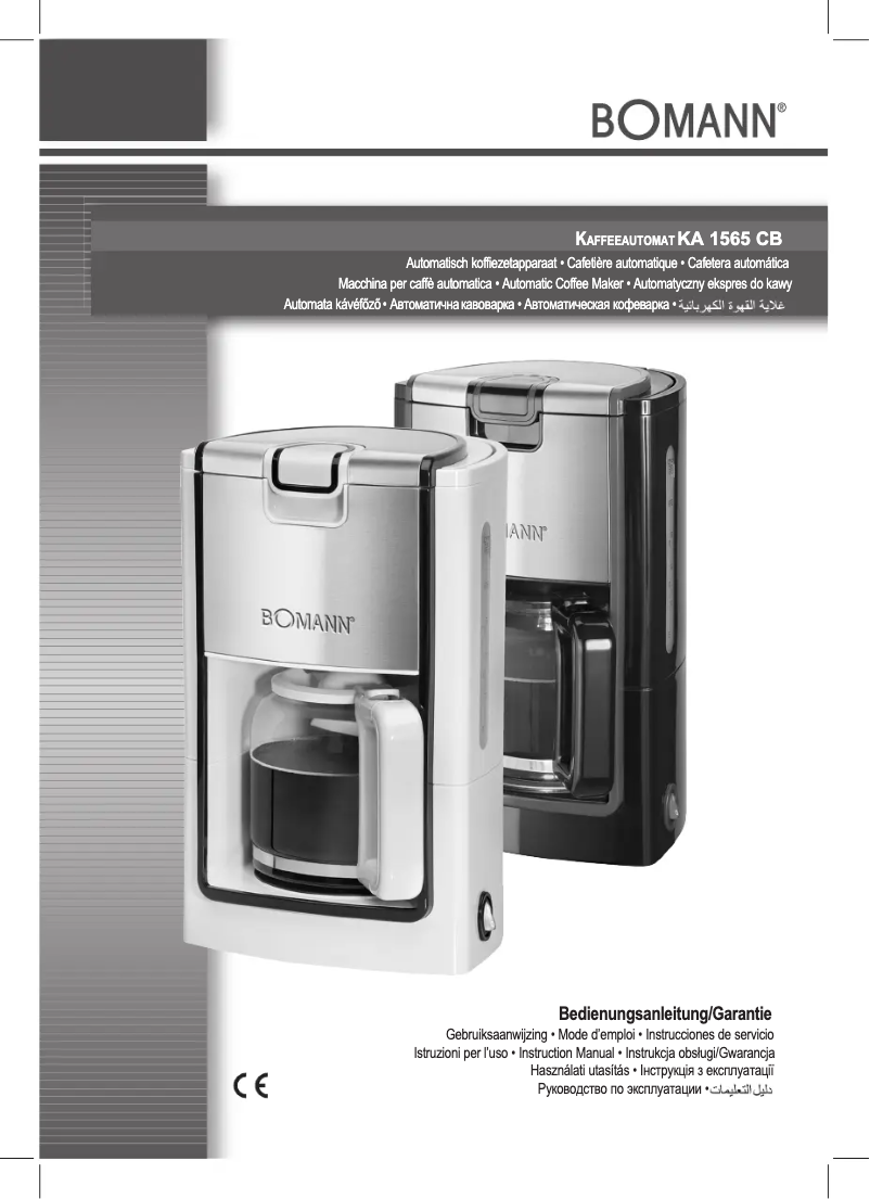 Page 1 de la notice Manuel utilisateur Bomann KA 1565 CB