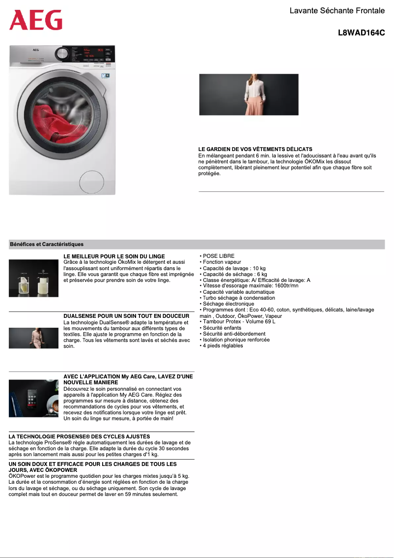 Imagen de la primera página del manual del dispositivo L8WAD164C