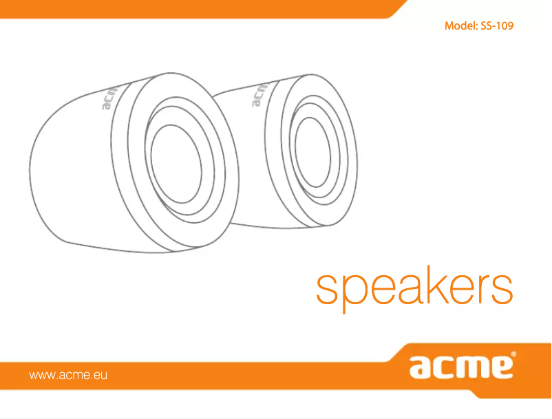 Page 1 de la notice Manuel utilisateur Acme United SS-109