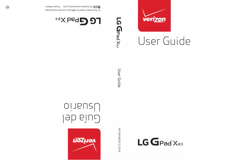 Page n°1 - Manuel utilisateur LG G Pad X 8.3