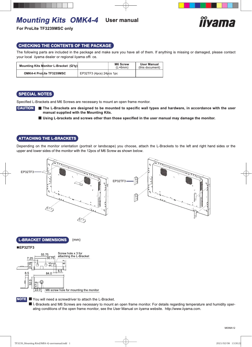 Image de la première page du manuel de l'appareil OMK4-4