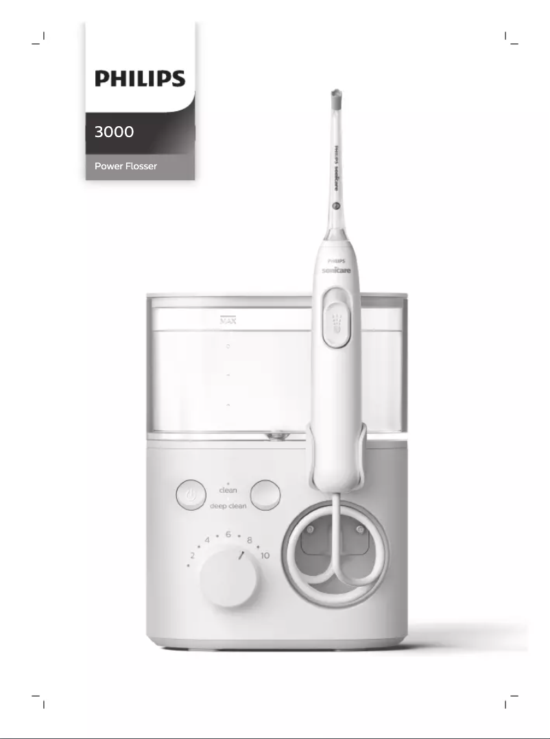 Page 1 de la notice Manuel utilisateur Philips Sonicare Power Flosser 3000 HX3711
