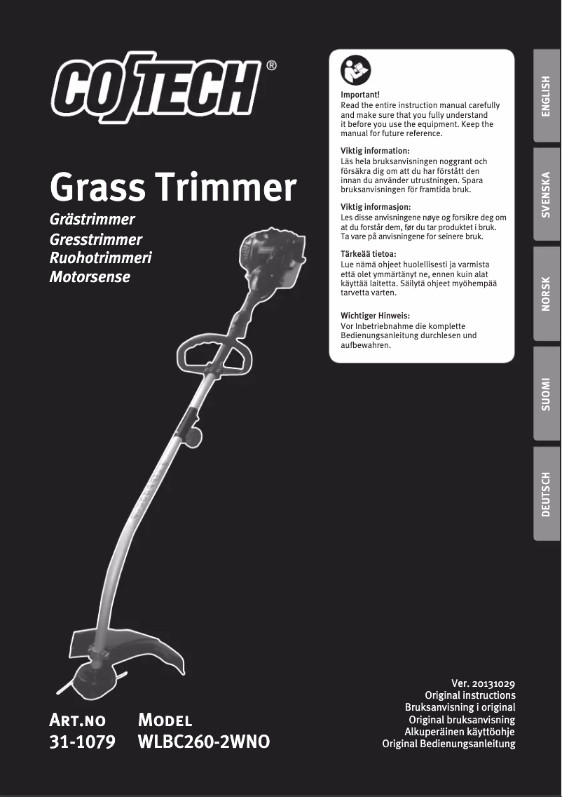 Página 1 del manual Manual de usuario Cotech WLBC260-2WNO