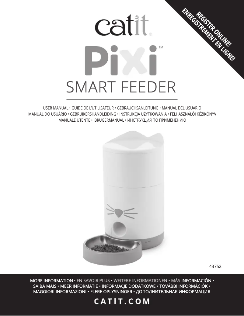 Page 1 de la notice Manuel utilisateur Catit PIXI 43752