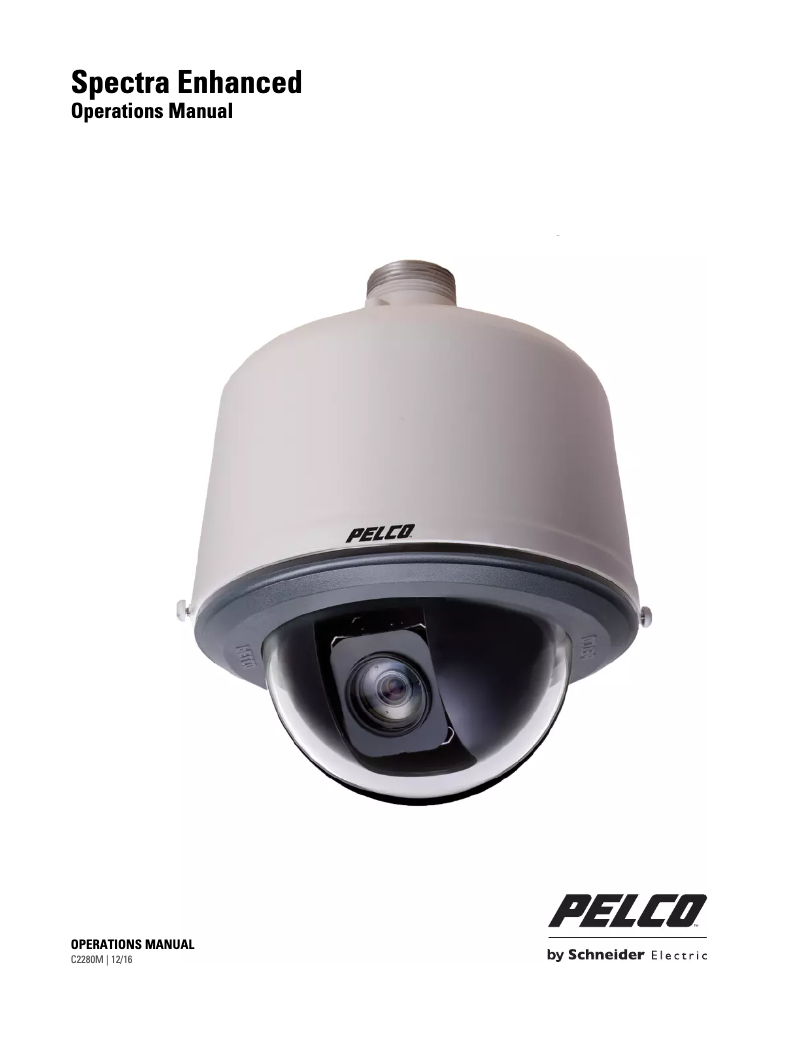 Page n°1 - Manuel utilisateur Pelco Spectra Enhanced S6230-YBL0