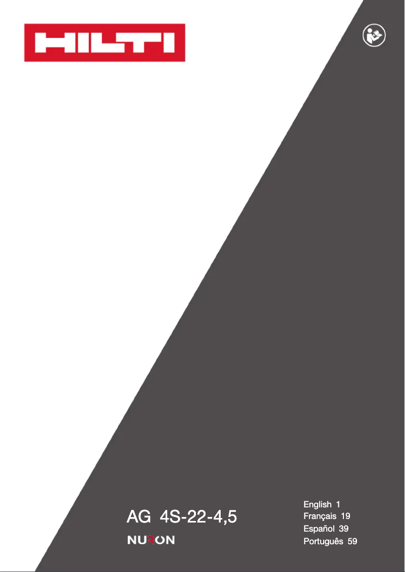 Page n°1 - Manuel utilisateur Hilti AG 4S-22‑4,5