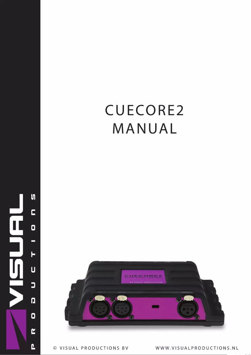 Page 1 de la notice Manuel utilisateur Visual productions CueCore2