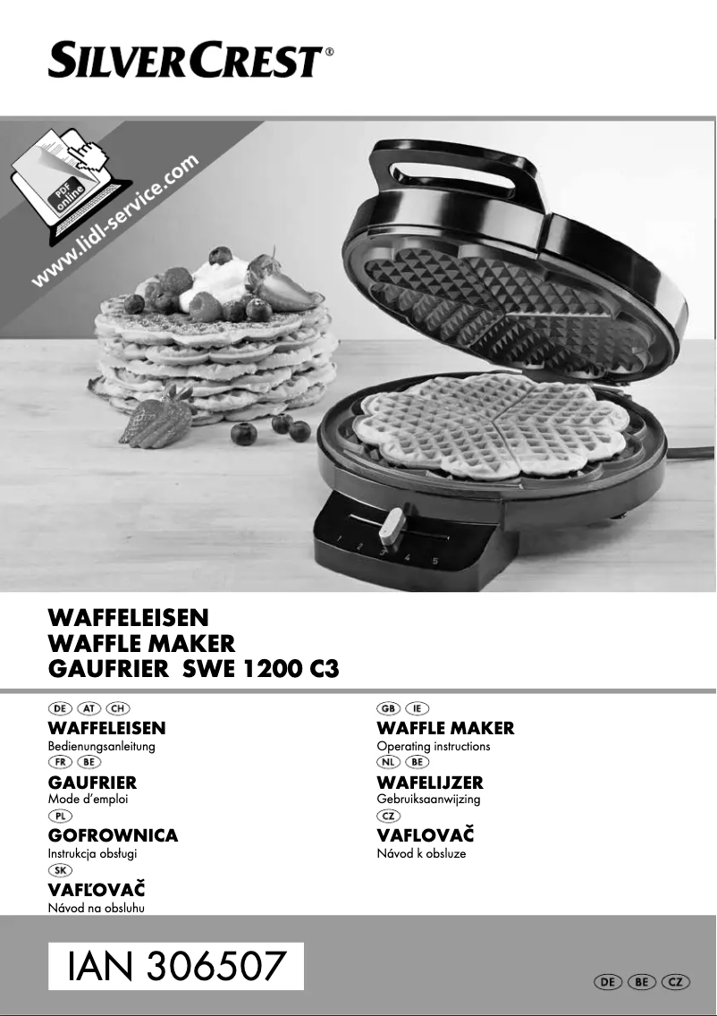 Page n°1 - Manuel utilisateur SilverCrest SWE 1200 D1