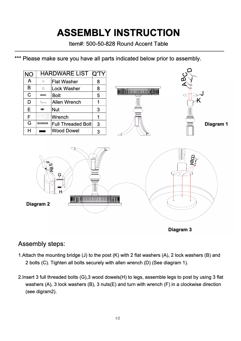 Page 1 de la notice Manuel utilisateur Hooker 500-50-828