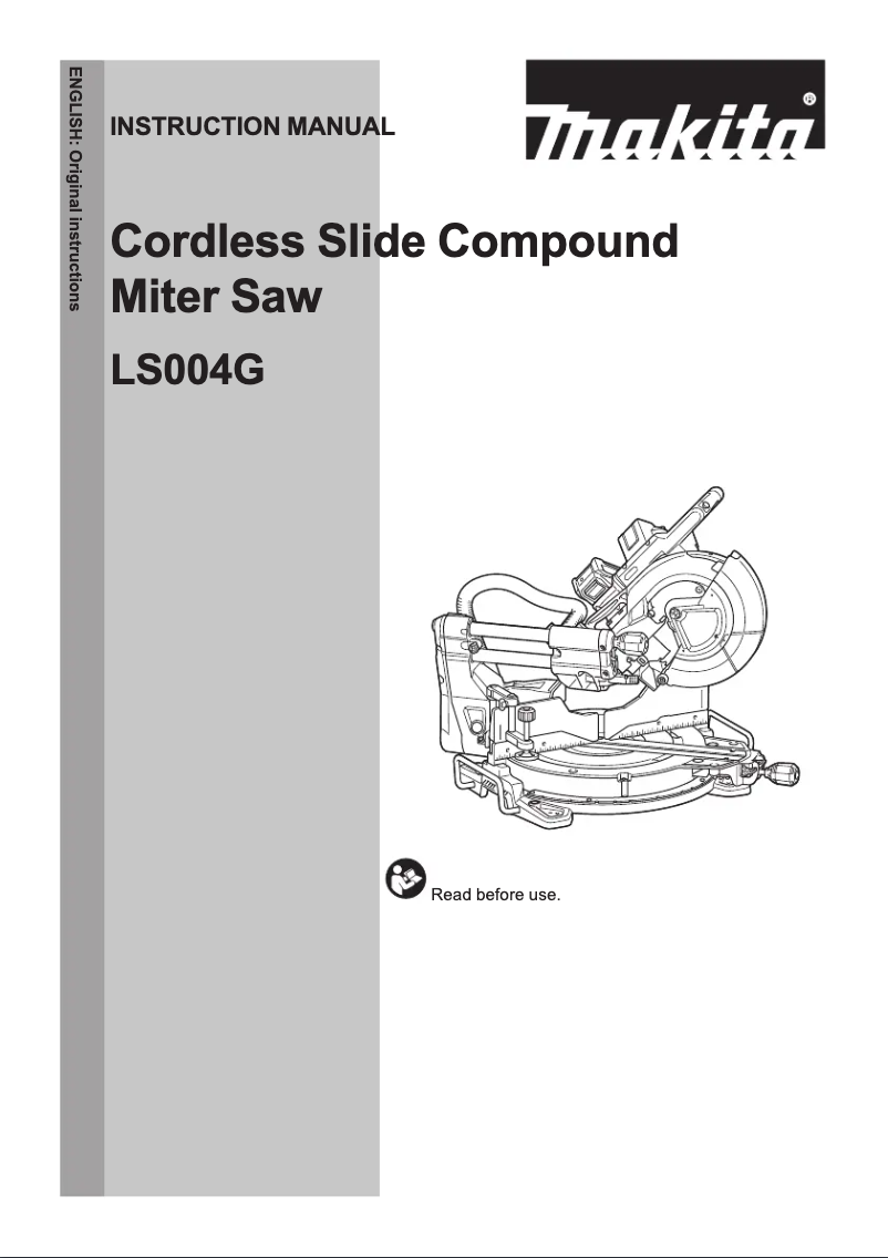 Image de la première page du manuel de l'appareil LS004GD201