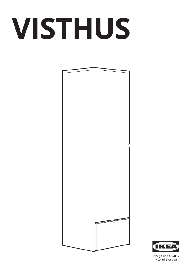Page 1 de la notice Manuel utilisateur Ikea VISTHUS 704.934.47