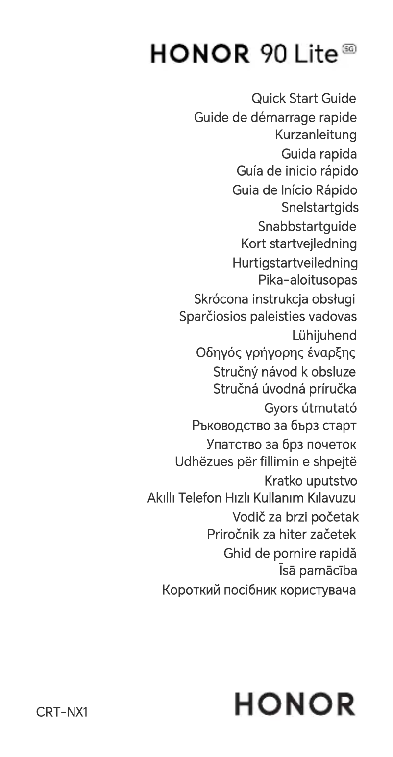 Image de la première page du manuel de l'appareil 90 Lite 5G