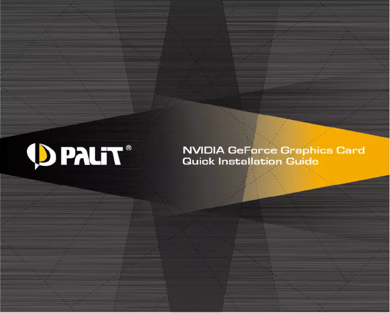 Page n°1 - Manuel utilisateur Palit GeForce GT 740