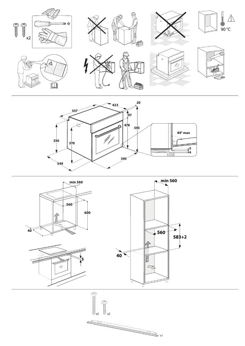 Image de la première page du manuel de l'appareil OMSK58HU1SX