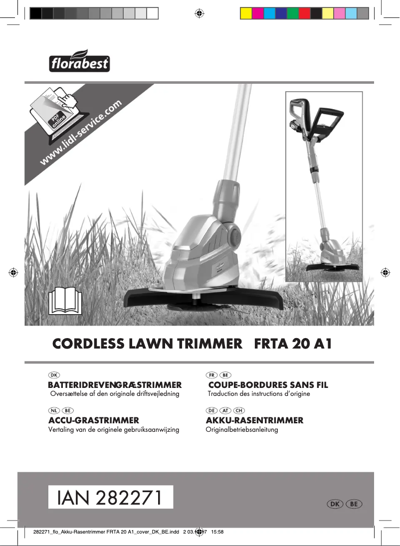 Image de la première page du manuel de l'appareil FRTA 20 A1