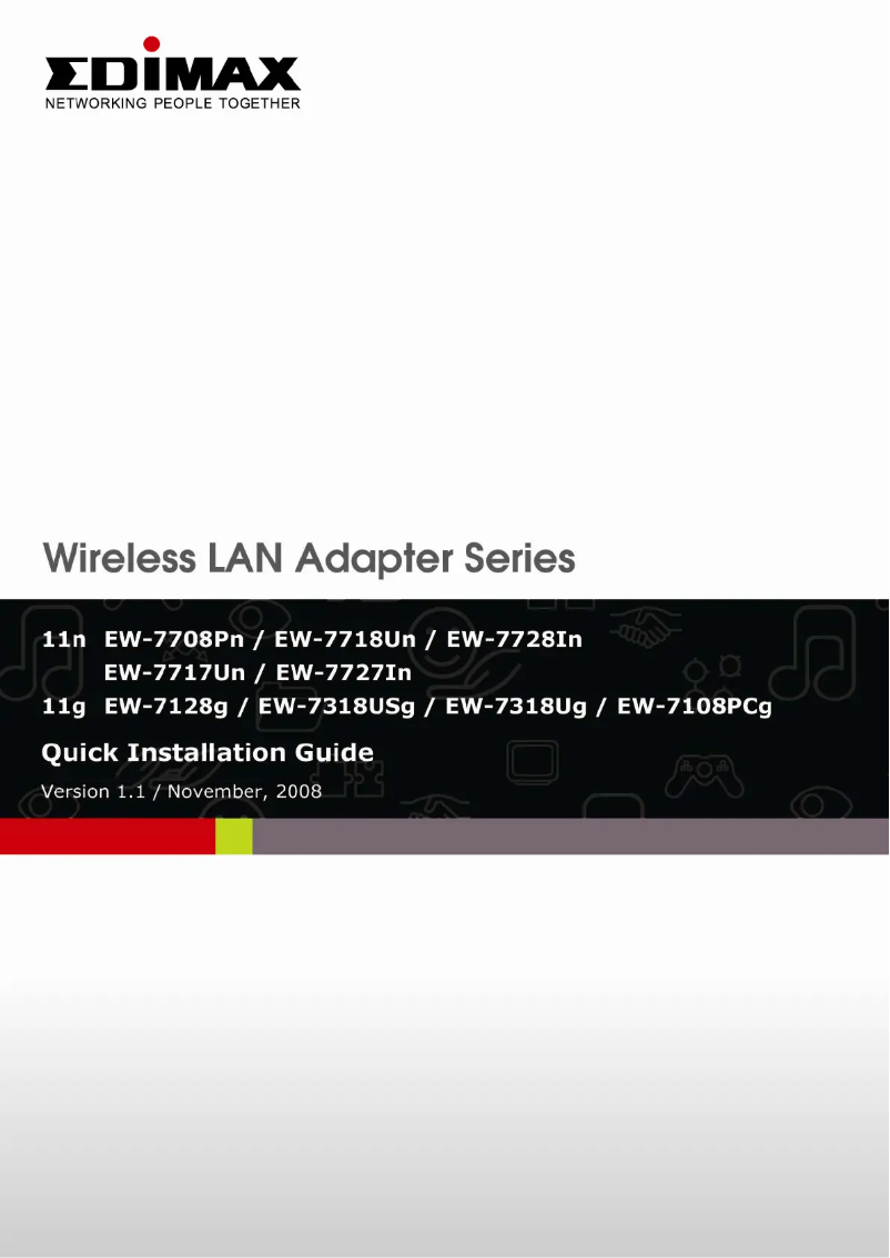 Página 1 del manual Manual de usuario Edimax EW-7128g