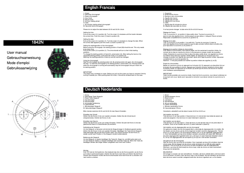 Page n°1 - Manuel utilisateur Davis 1842N