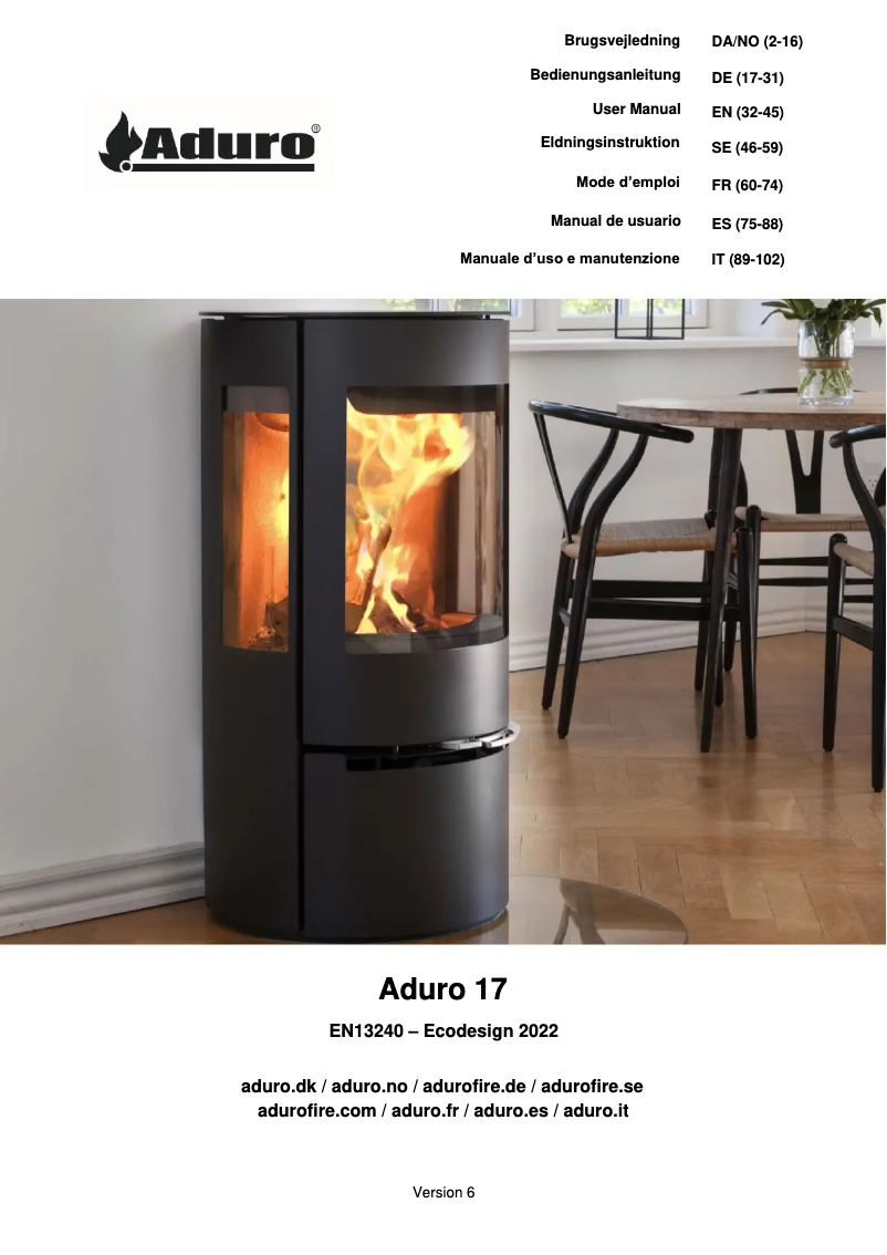 Page n°1 - Manuel utilisateur Aduro 17