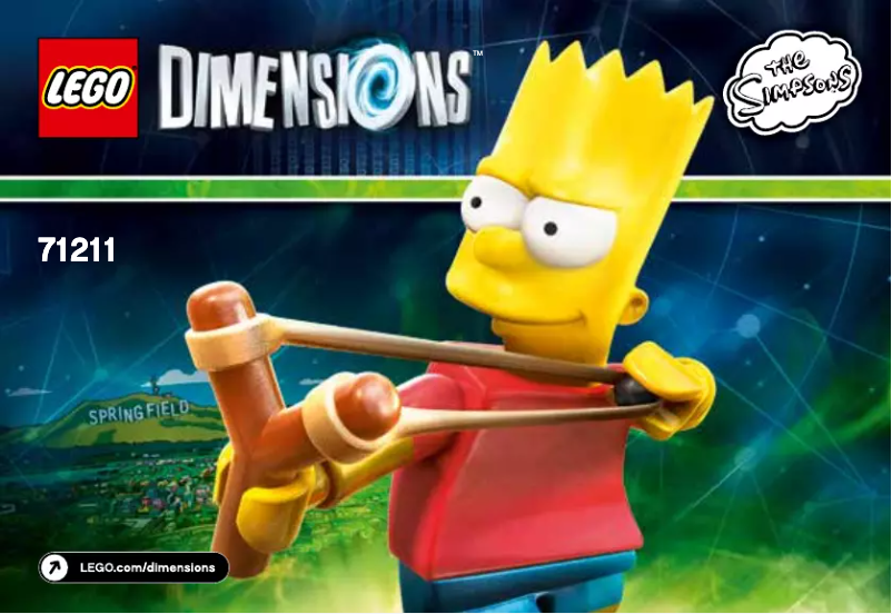 Página 1 del manual Instrucciones visuales Lego Bart Fun Pack 71211