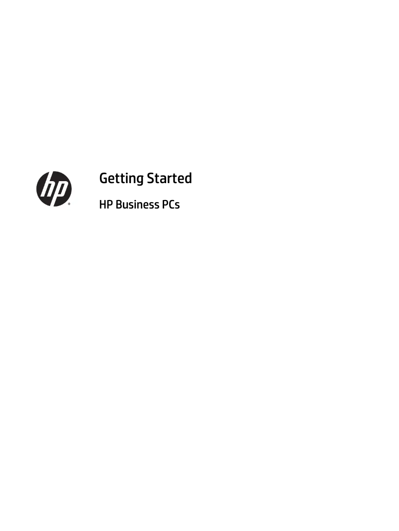 Page n°1 - Manuel utilisateur HP EliteOne P1G64EA