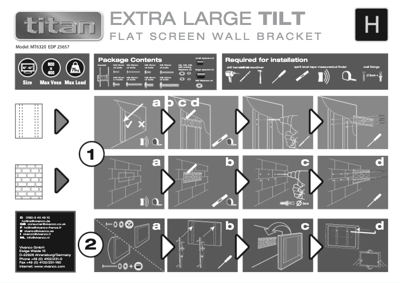 Page n°1 - Manuel utilisateur Titan MT 6320