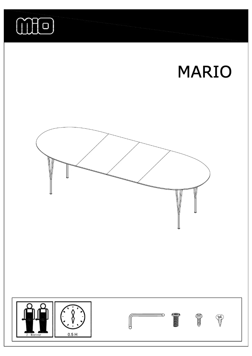 Page 1 de la notice Manuel utilisateur Mio Mario