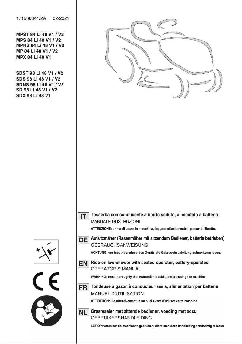 Page 1 of the manual User Manual Stiga e-Ride S500