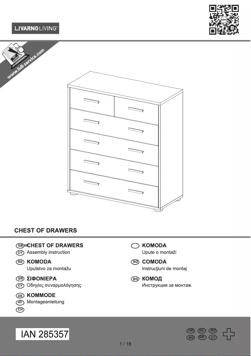 Image de la première page du manuel de l'appareil IAN 285357