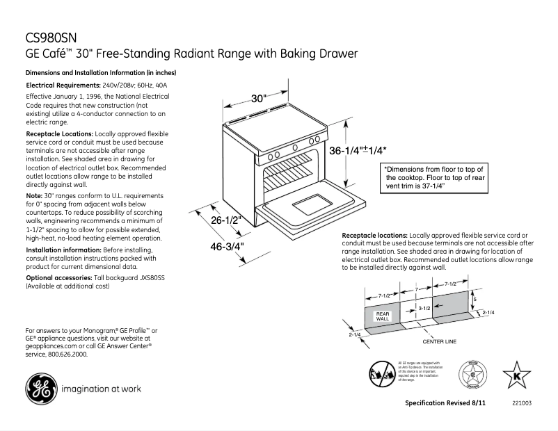 Image de la première page du manuel de l'appareil Café CS980SNSS