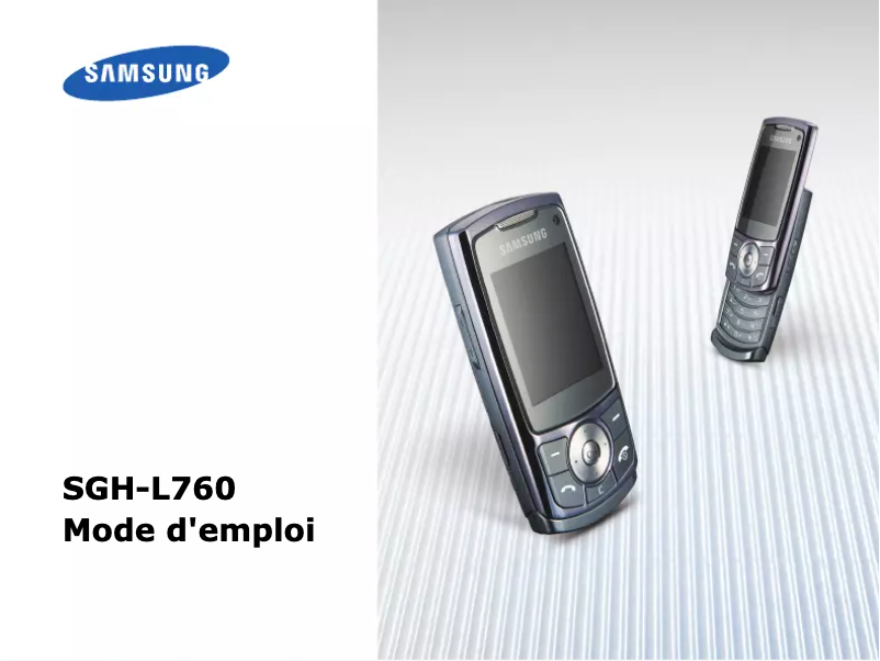 Page n°1 - Manuel utilisateur Samsung SGH-L760G