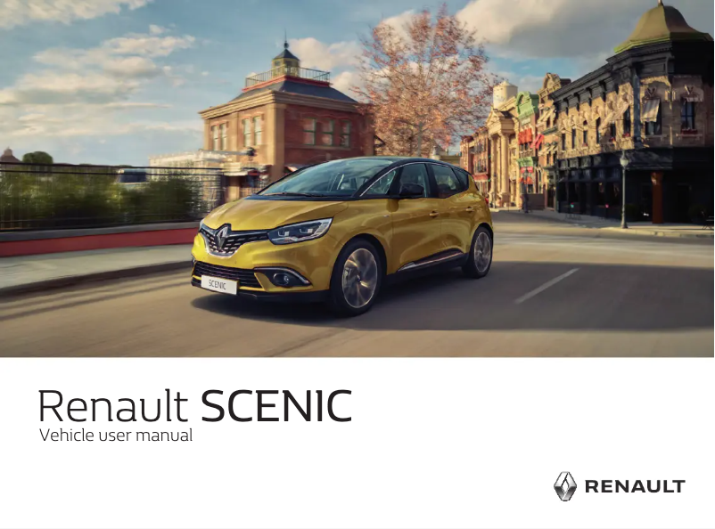 Image de la première page du manuel de l'appareil Megane Scenic (2019)