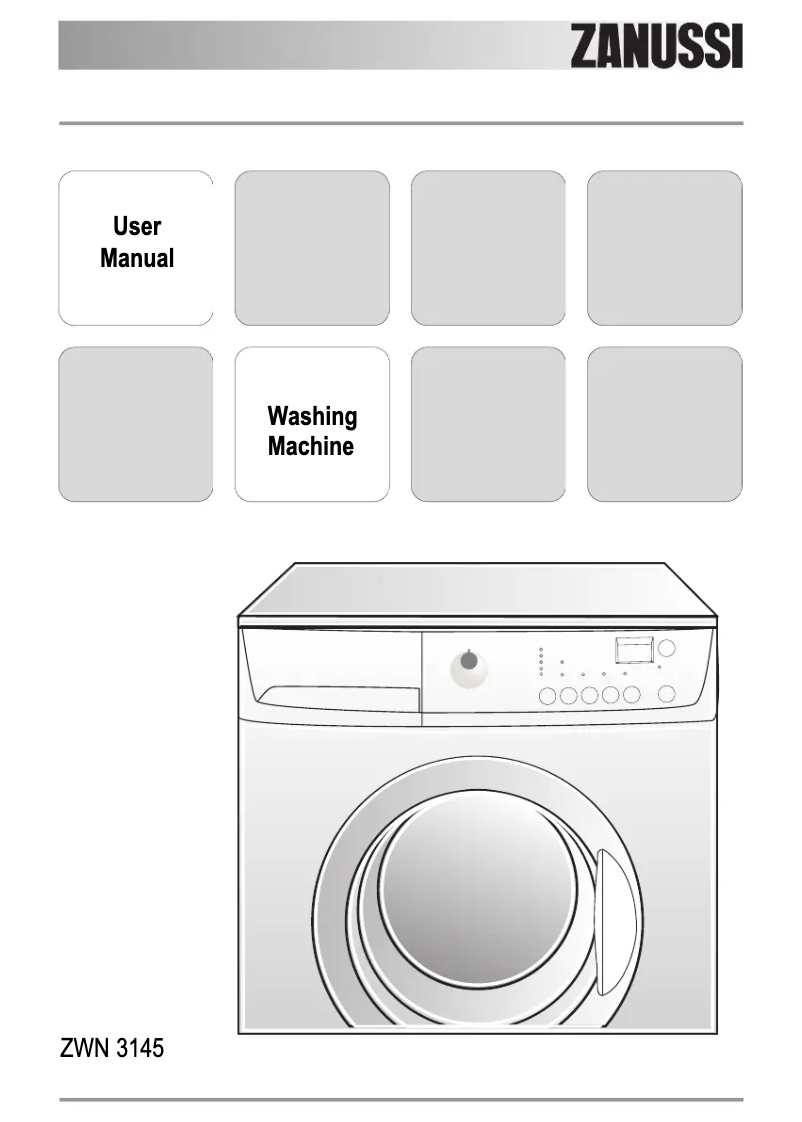 Imagen de la primera página del manual del dispositivo ZWN 3145