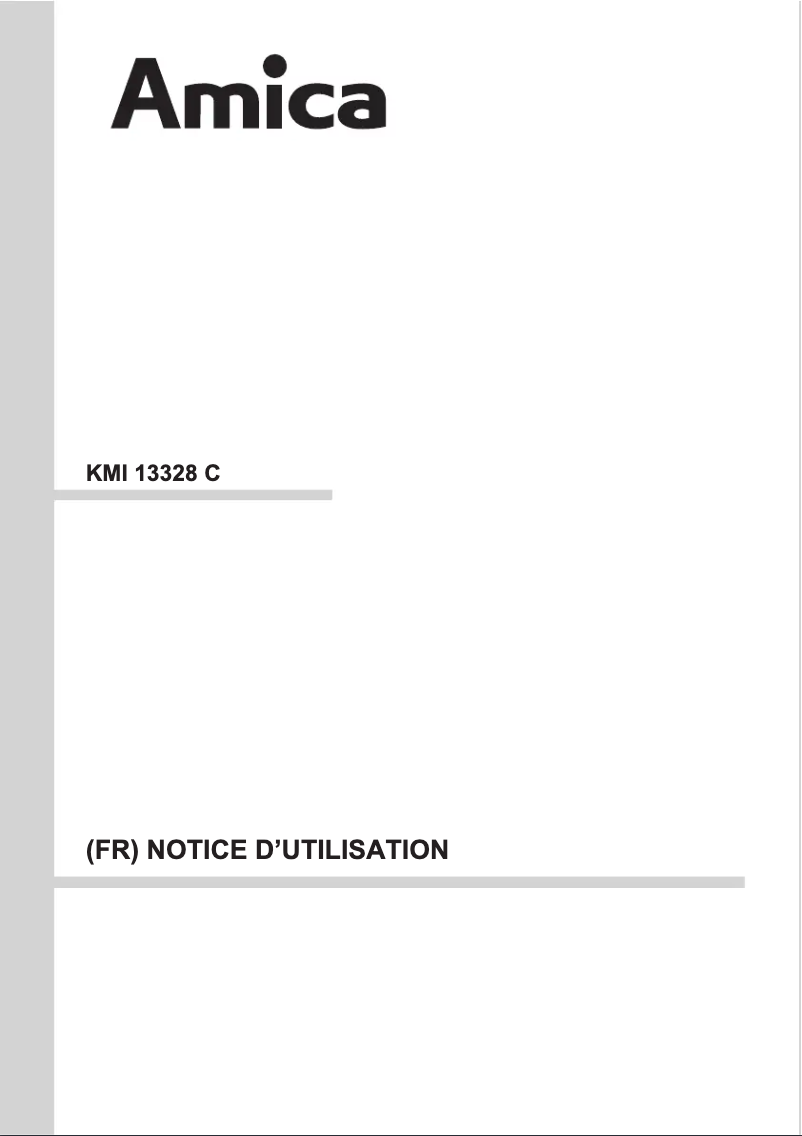 Page 1 de la notice Manuel utilisateur Amica ACI3504X