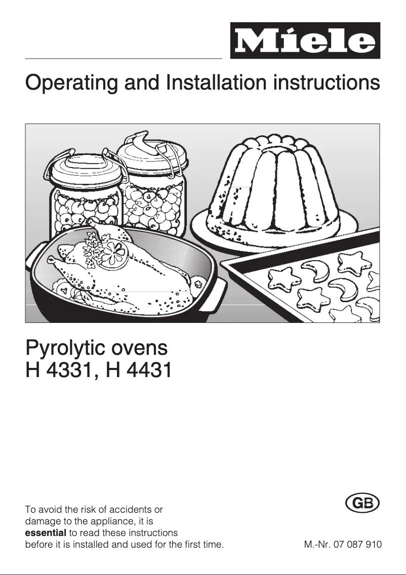 Image de la première page du manuel de l'appareil H 4431 PYRO
