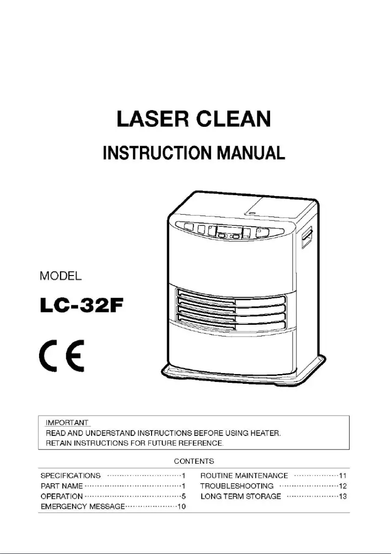 Page 1 de la notice Manuel utilisateur Toyotomi LC-32F