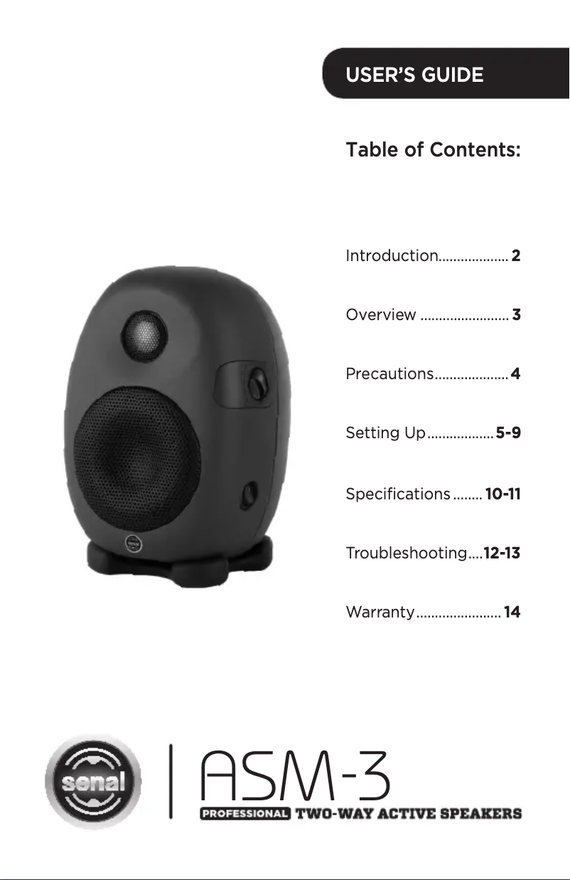 Image de la première page du manuel de l'appareil ASM-3